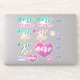 Acro Life and Acro Mum Vinyl Decal Stickers