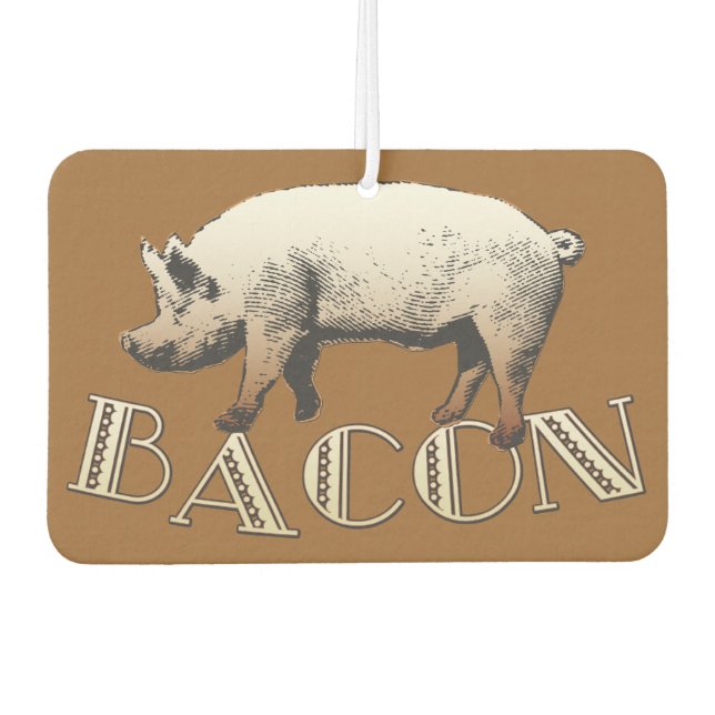 Acrobat BACON Pig Car Air Freshener (Front)