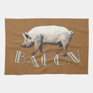 Acrobat BACON Pig Tea Towel