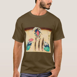 Acrobat Cat, Hiroshige, Ukiyo-e T-Shirt