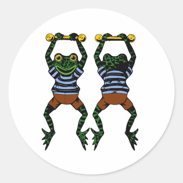 Acrobat Frogs Stickers (Front)