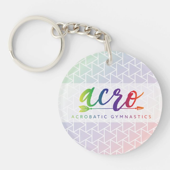Acrobatic Gymnastics Acrylic Keychain (Front)