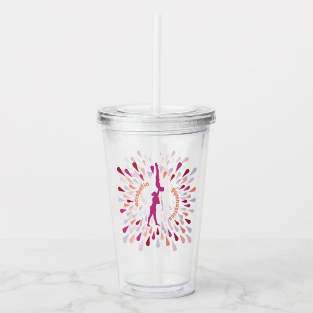 Acrobatic Gymnastics Acrylic Tumbler (Front)