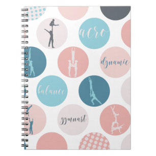 Acrobatic Gymnastics Bubble Notebook