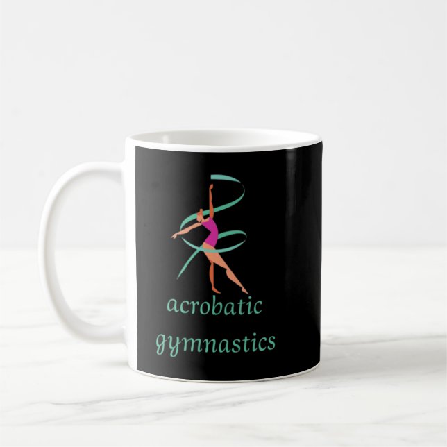 acrobatic gymnastics,gimnastic,dance,dencer,sports coffee mug (Left)