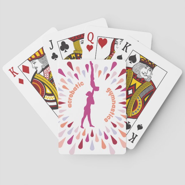 Acrobatic Gymnastics Playing Cards (Back)