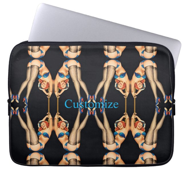 Acrobatic Vintage Pinups Thunder_Cove  Laptop Sleeve (Front)