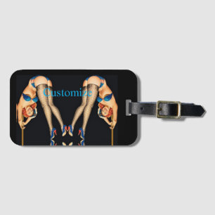 Acrobatic Vintage Pinups Thunder_Cove Luggage Tag