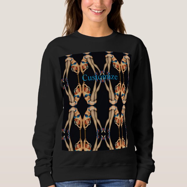 Acrobatic Vintage Pinups Thunder_Cove  Sweatshirt (Front)