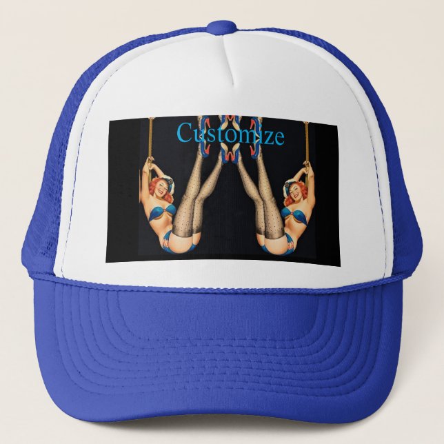 Acrobatic Vintage Pinups Thunder_Cove  Trucker Hat (Front)