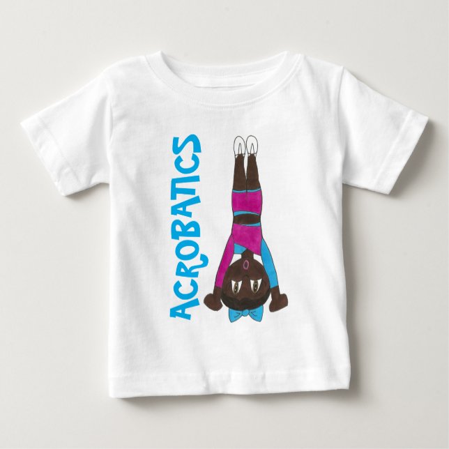 Acrobatics Acro Dancer Girl Tumbling Gymastics Baby T-Shirt (Front)