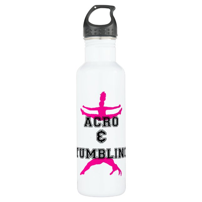 acrobatics and tumbling 710 ml water bottle (Front)