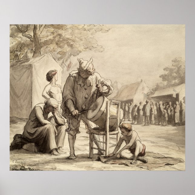 Acrobats at the Fair c.1865-69 Poster (Front)