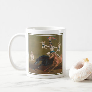 Acrobats On Horseback. Coffee Mug