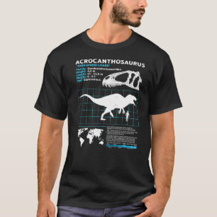 Acrocanthosaurus fact sheet Dinosaur Facts Premium T-Shirt