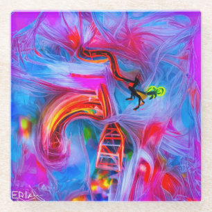 Acrophobia  glass coaster
