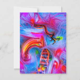 Acrophobia  postcard