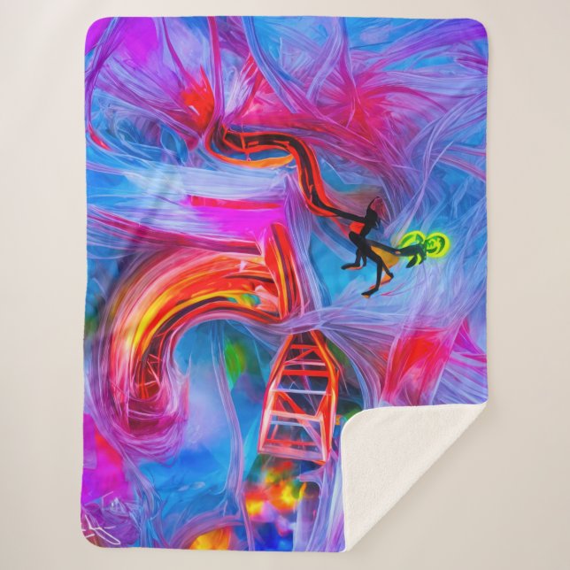 Acrophobia  sherpa blanket (Front)