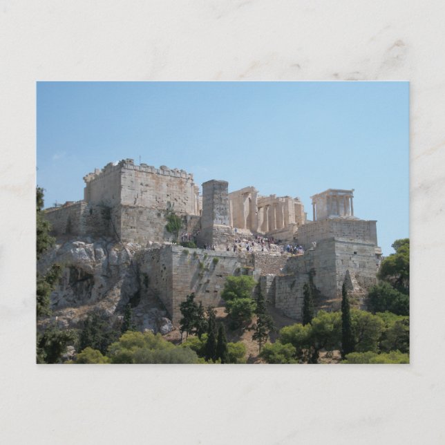Acropolis - A View from Areopagus Postcard (Front)