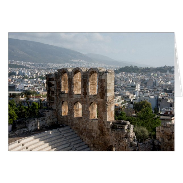 Acropolis Ancient ruins overlooking Athens (Front Horizontal)