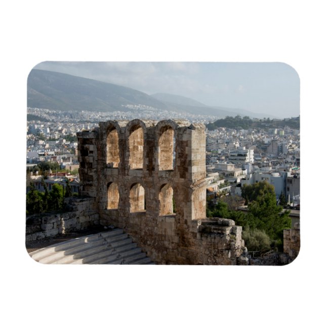 Acropolis Ancient ruins overlooking Athens Magnet (Horizontal)