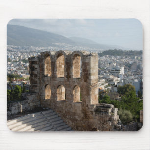 Acropolis Ancient ruins overlooking Athens Mouse Pad