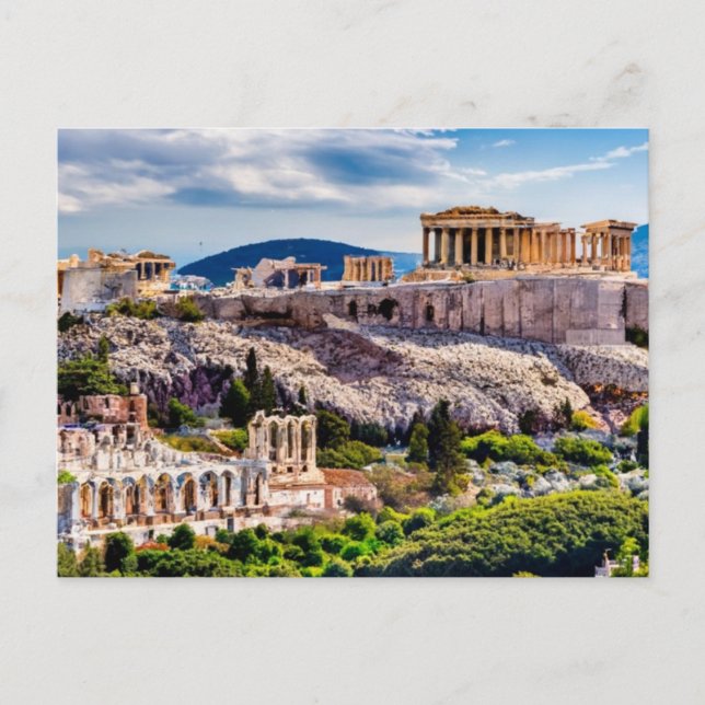 Acropolis  Athens, Greece Postcard (Front)