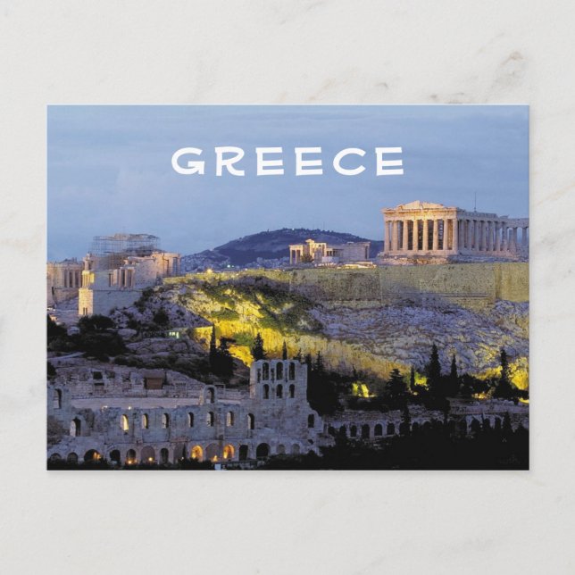 Acropolis Athens Greece Postcard (Front)