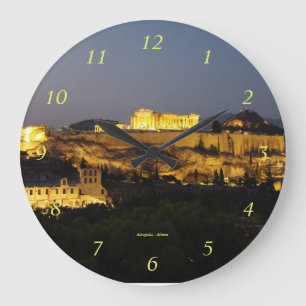 Acropolis – Athens Large Clock