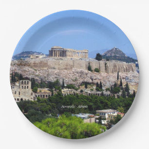 Acropolis – Athens Paper Plate
