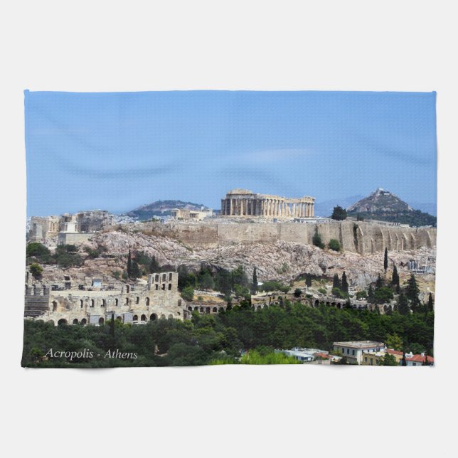 Acropolis – Athens Tea Towel (Horizontal)
