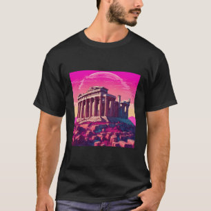 Acropolis Greece Athens Mythology Ruins Modern Gre T-Shirt
