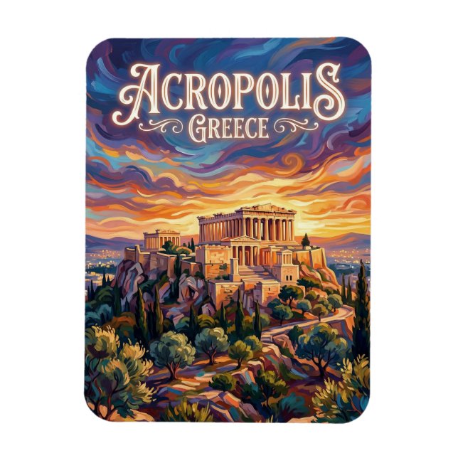 Acropolis Greece Magnet (Vertical)