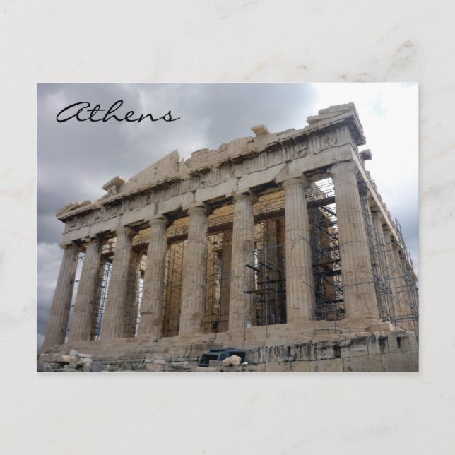 acropolis grey postcard (Front)