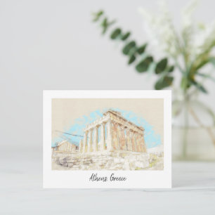Acropolis Hill in Athens, Greece Postcard