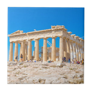 Acropolis in Athens, Greece Tile