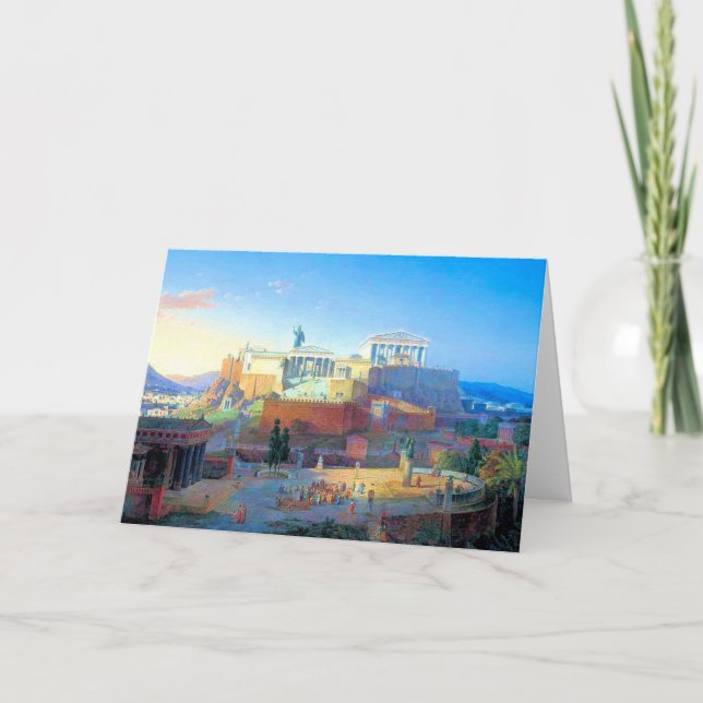 Acropolis in Greece Card (Front)