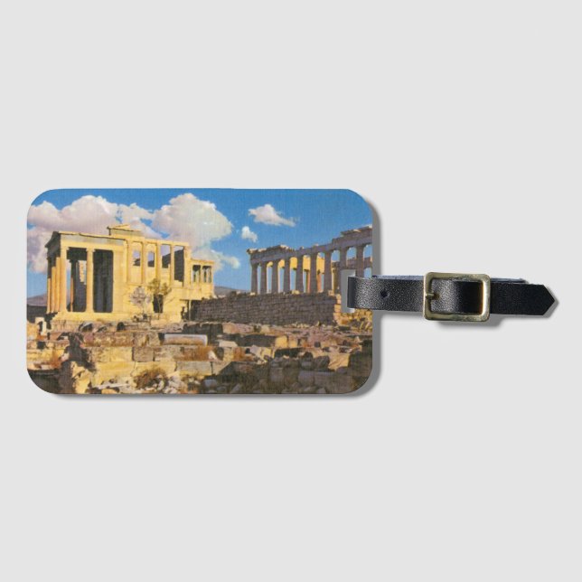 Acropolis Luggage Tag (Front Horizontal)