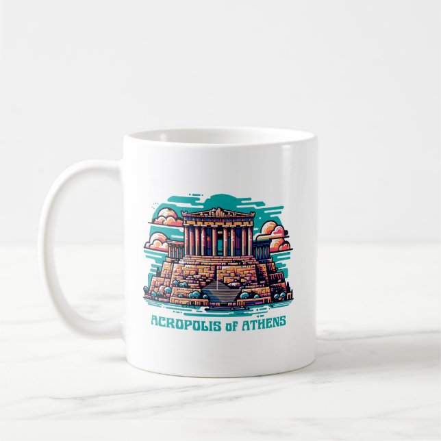 Acropolis of Athens Coffee Mug (Left)