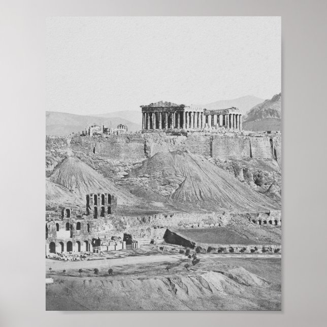 Acropolis Of Athens Greece 1865 Poster (Front)