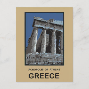 Acropolis of Athens Greece Postcard