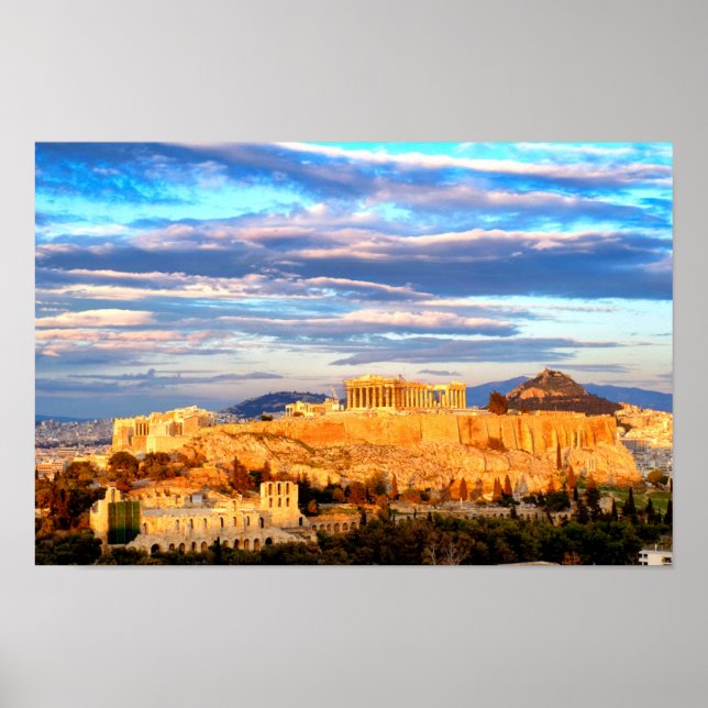 Acropolis of Athens Poster (Front)