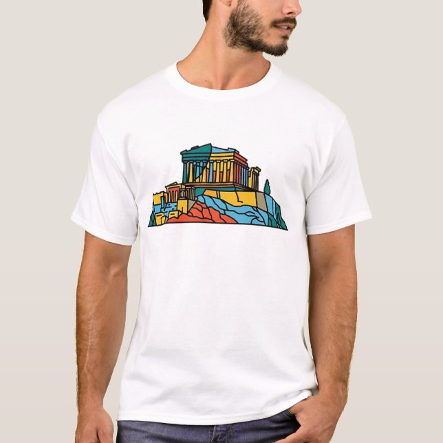 Acropolis of Athens T-Shirt (Front)