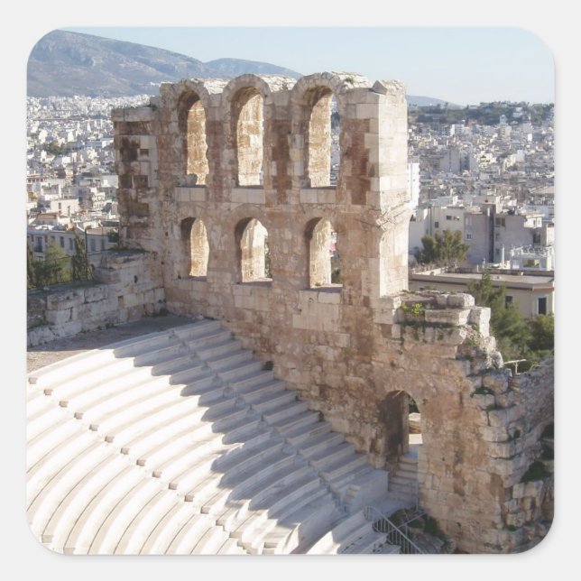 Acropolis Stickers Square (Front)
