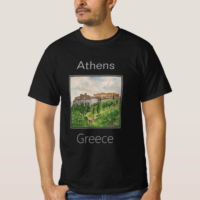 Acropolis View from Below, Athens, Greece T-Shirt (Front)