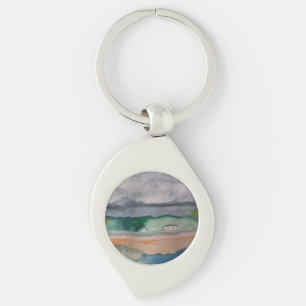 Across the Bay Metal Key Ring