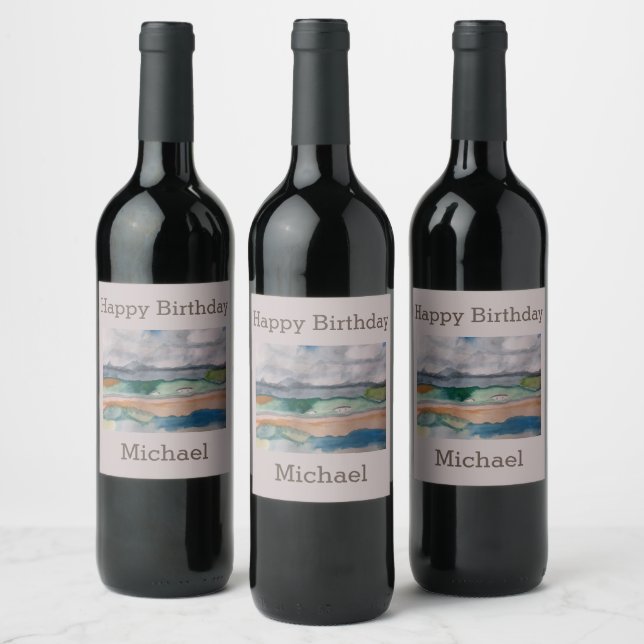 Across the Bay Wine Label (Bottles)