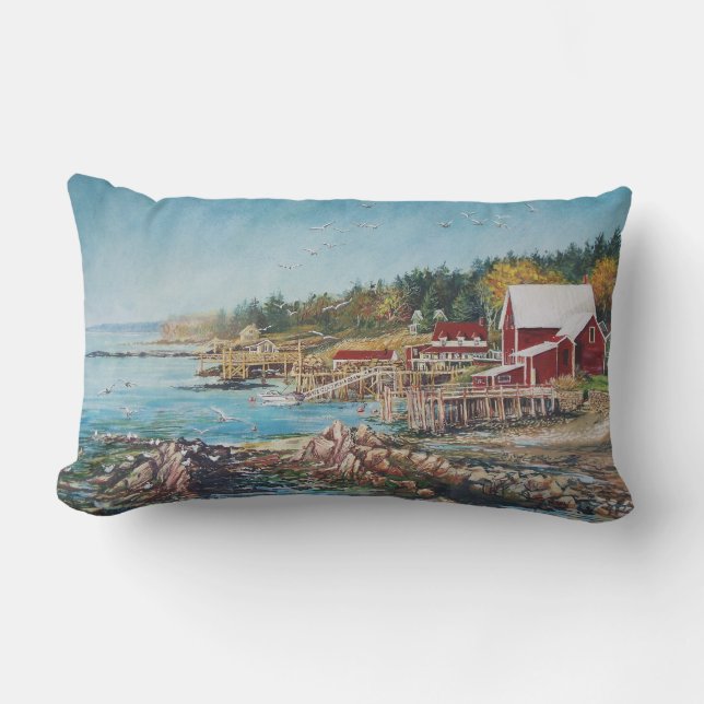 Across the Bridge Pillow (Front)