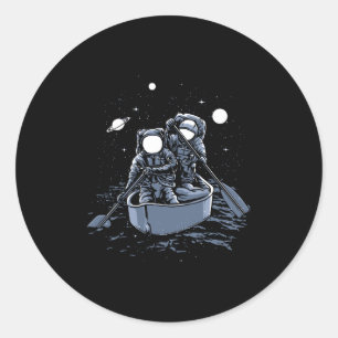 Across the Galaxy Classic Round Sticker