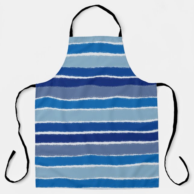 Across The Lines In Blues Apron (Front)